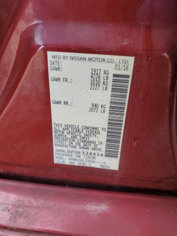 VIN 1N4AL3AP3GN334454 2016 NISSAN ALTIMA no.12