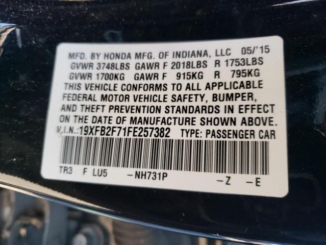 2015 HONDA CIVIC SE - 19XFB2F71FE257382
