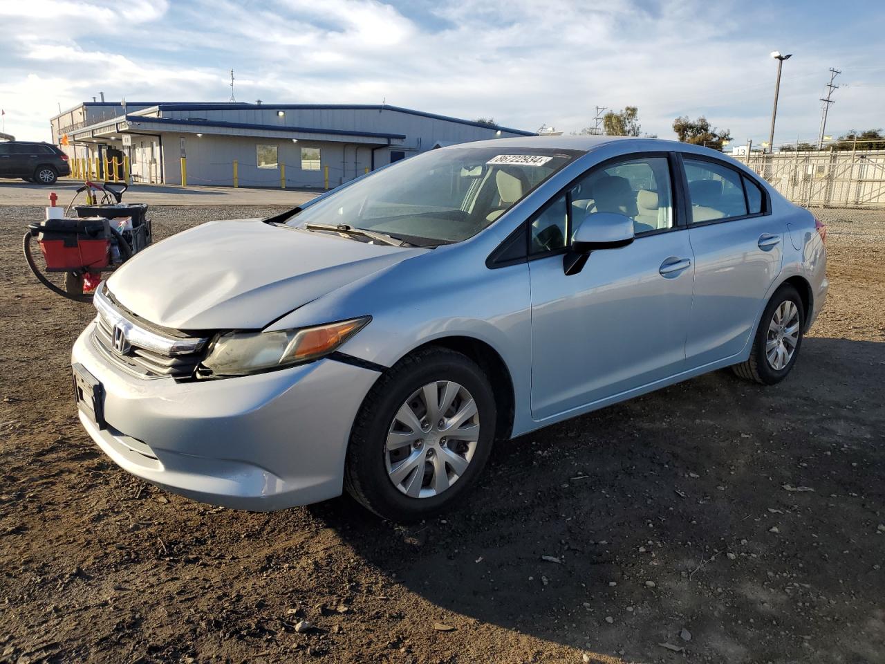 Lot #3038020219 2012 HONDA CIVIC LX