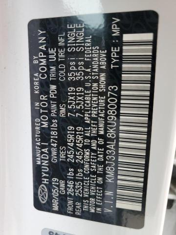 2019 HYUNDAI TUCSON LIM - KM8J33AL8KU980073