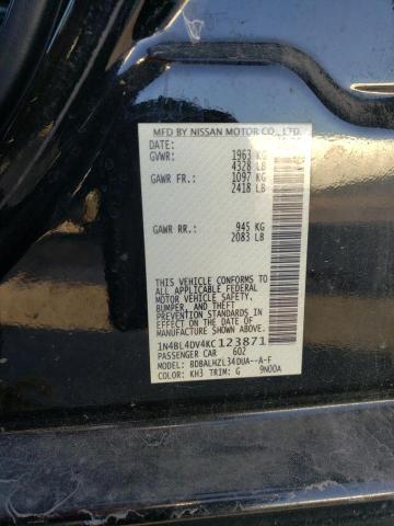 2019 NISSAN ALTIMA SV - 1N4BL4DV4KC123871