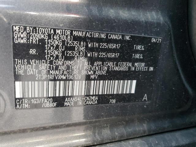 2021 TOYOTA RAV4 XLE - 2T3P1RFVXMW196128