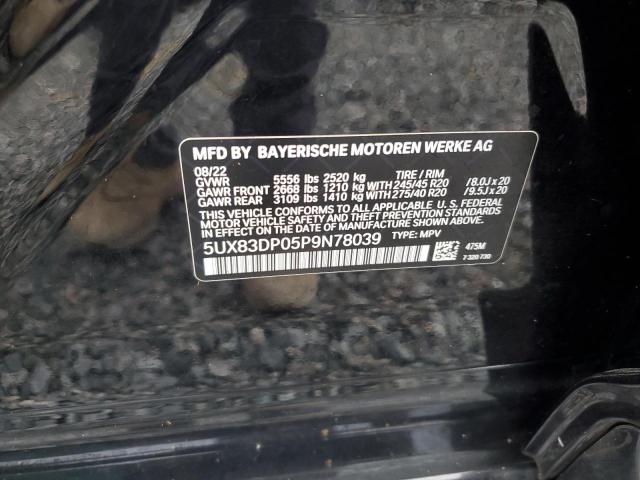 2023 BMW X3 M40I 5UX83DP05P9N78039