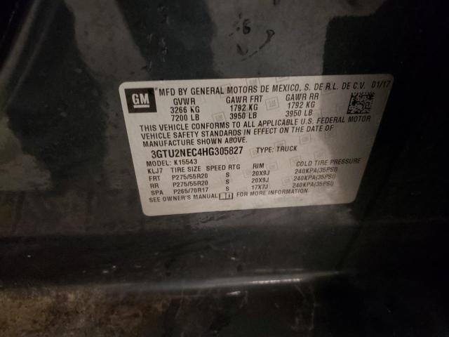 2017 GMC 1500 3GTU2NEC4HG305827