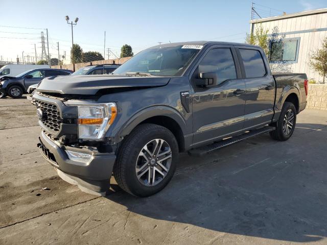 FORD F150 SUPER 2021 gray  gas 1FTEW1CP7MFC50308 photo #1