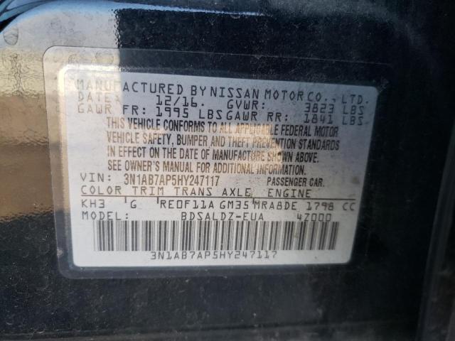 2017 NISSAN SENTRA S - 3N1AB7AP5HY247117