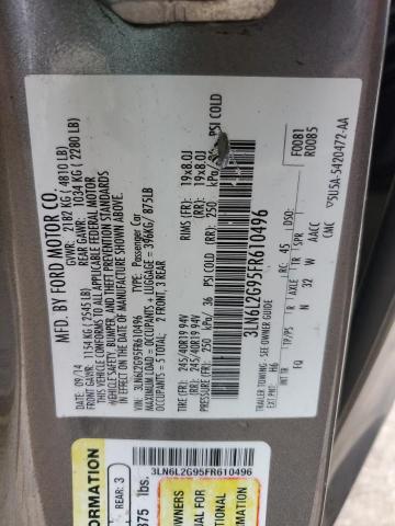 2015 LINCOLN MKZ - 3LN6L2G95FR610496