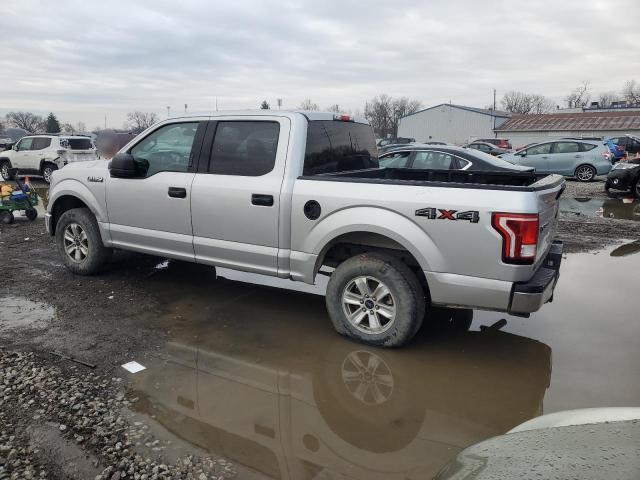 FORD F150 SUPER 2016 silver crew pic gas 1FTEW1E84GFB55490 photo #3