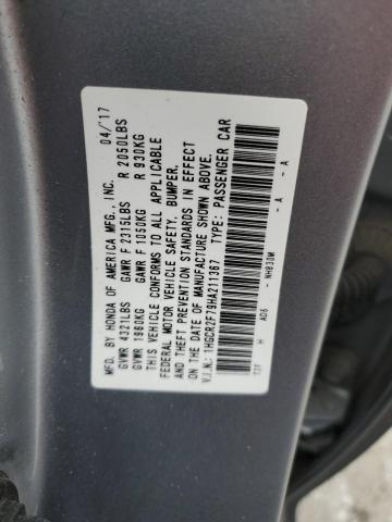 2017 HONDA ACCORD EX - 1HGCR2F79HA211367