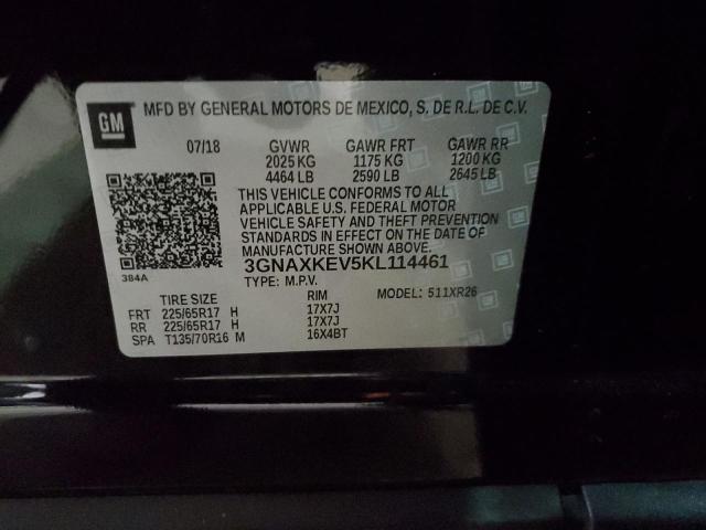 2019 CHEVROLET EQUINOX LT - 3GNAXKEV5KL114461