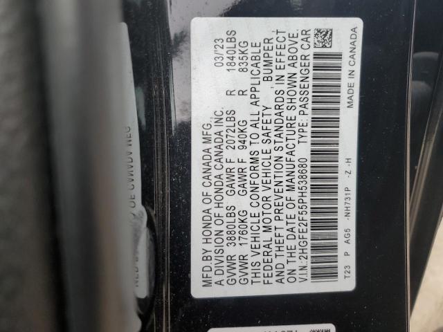 2023 HONDA CIVIC SPOR - 2HGFE2F55PH538680