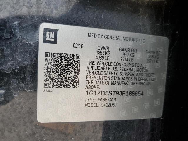 2018 CHEVROLET MALIBU LT - 1G1ZD5ST9JF188654