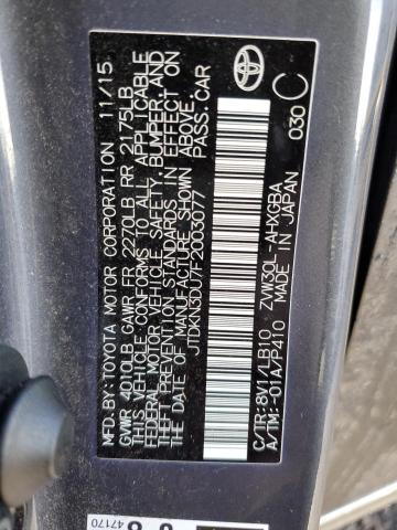 2015 TOYOTA PRIUS - JTDKN3DU7F2003077