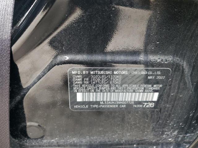 2022 MITSUBISHI MIRAGE ES - ML32AUHJ3NH007725