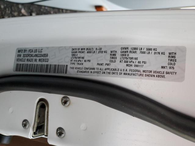 2022 RAM 3500 LONGH 3C63R3KL4NG334859