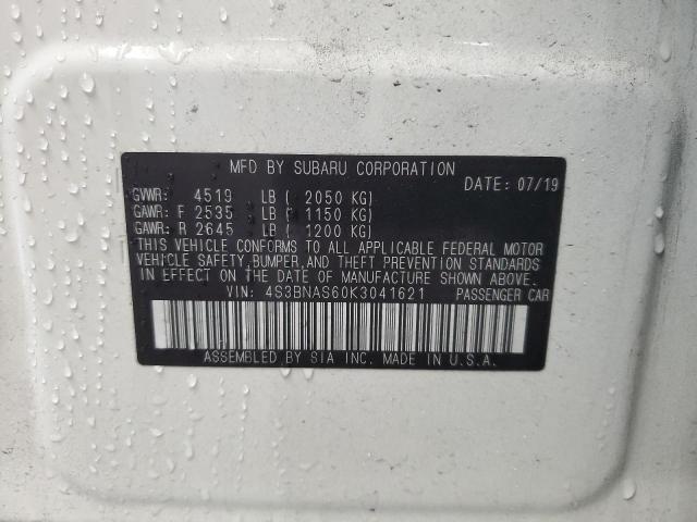 2019 SUBARU LEGACY SPO 4S3BNAS60K3041621