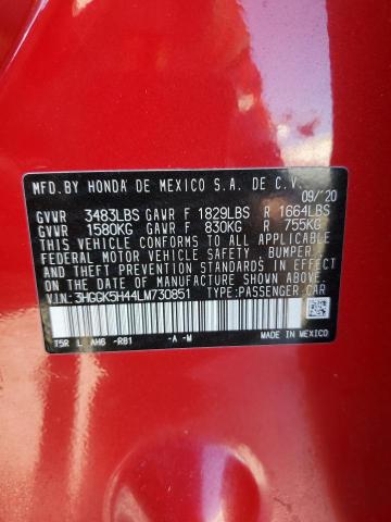 2020 HONDA FIT LX - 3HGGK5H44LM730851