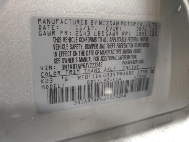 2018 NISSAN SENTRA S - 3N1AB7AP6JY223348