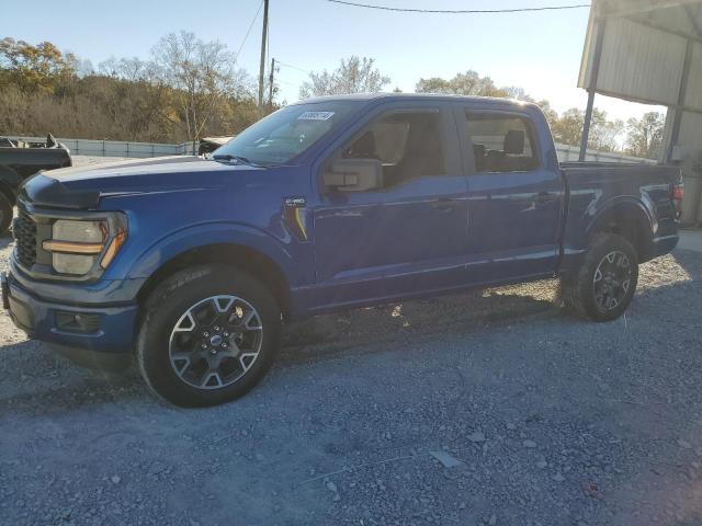 FORD F150 STX 2024 blue  gas 1FTEW2LP7RFA82151 photo #1