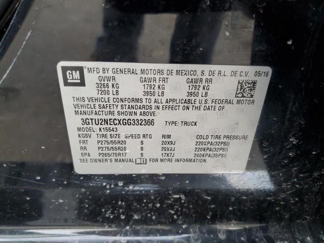 2016 GMC SIERRA K15 3GTU2NECXGG332366