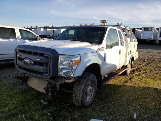 FORD F250 SUPER 2015 white crew pic gas 1FT7X2B61FEC84287 photo #1