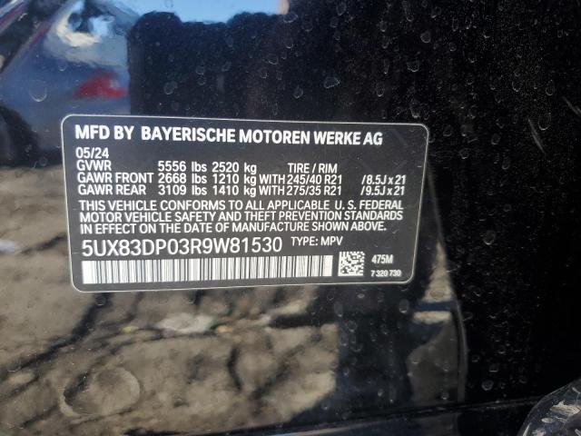 2024 BMW X3 M40I 5UX83DP03R9W81530