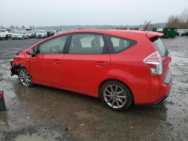 TOYOTA PRIUS V 2017 red station hybrid engine JTDZN3EU5HJ066734 photo #3