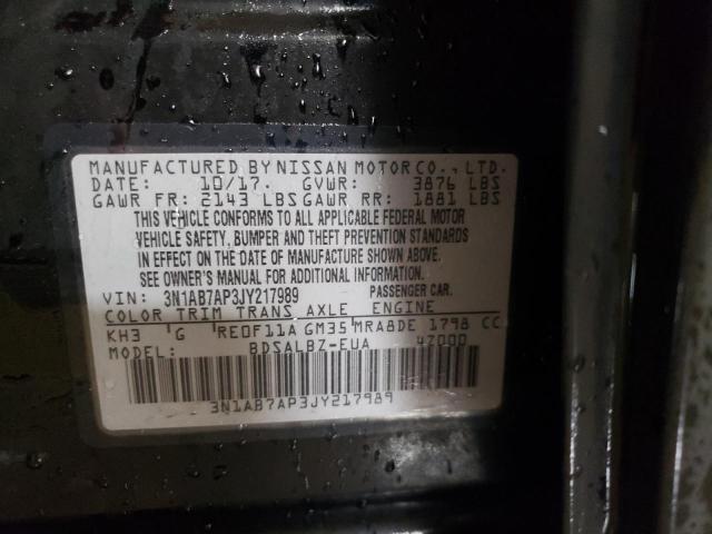 2018 NISSAN SENTRA S - 3N1AB7AP3JY217989