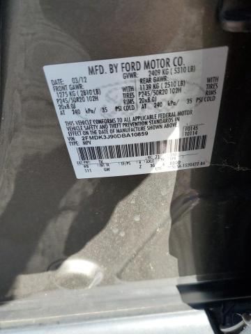 VIN 2FMDK3J90DBA10859 2013 FORD EDGE no.13