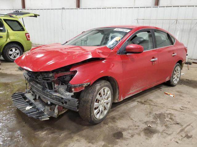 NISSAN SENTRA S 2016 red  gas 3N1AB7AP4GY315177 photo #1