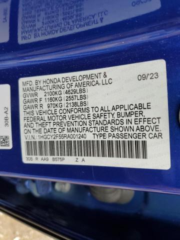 2024 HONDA ACCORD HYB - 1HGCY2F55RA001240