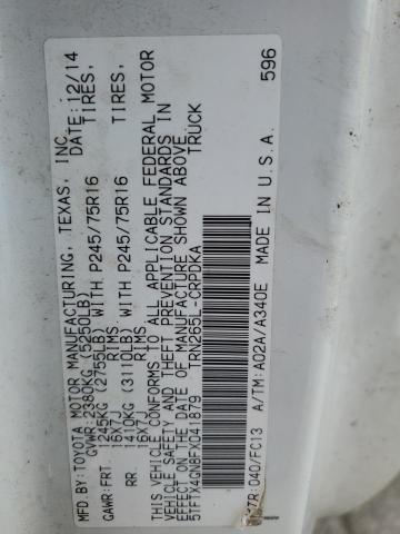 2015 TOYOTA TACOMA PRE 5TFTX4GN8FX041879