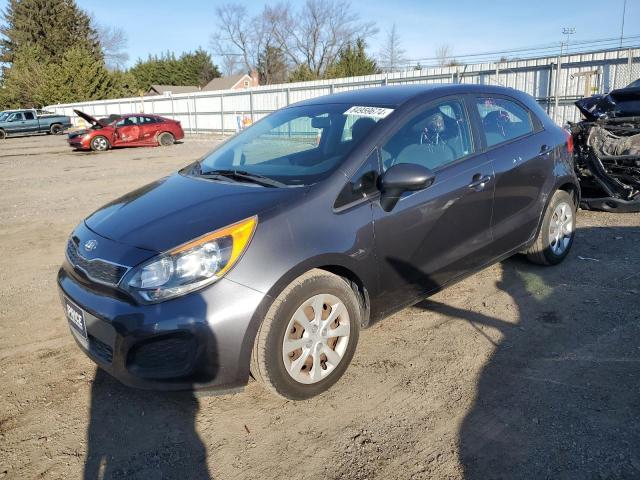 KIA RIO EX 2012 gray hatchbac gas KNADN5A39C6095424 photo #1