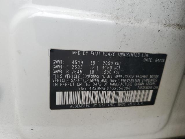 2016 SUBARU LEGACY 2.5 - 4S3BNAF67G3058000