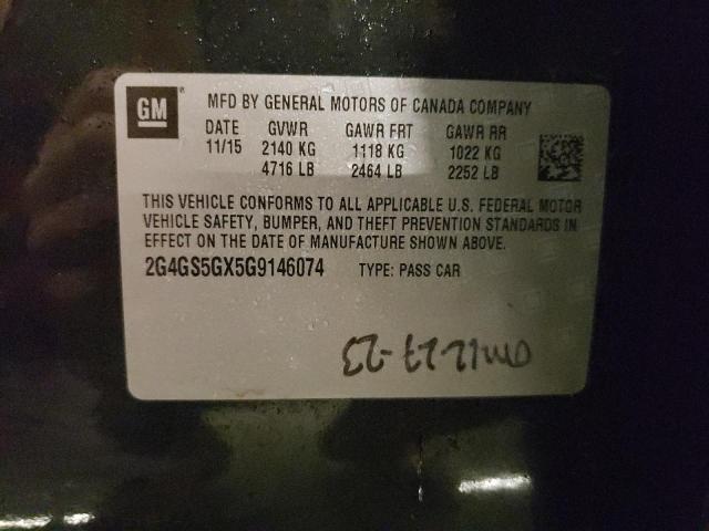 2016 BUICK REGAL PREM 2G4GS5GX5G9146074