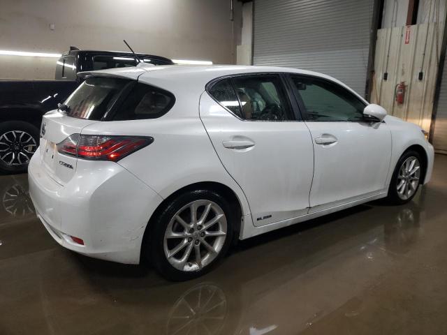 LEXUS CT 200 2012 white  hybrid engine JTHKD5BH4C2104107 photo #4