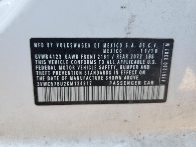 2019 VOLKSWAGEN JETTA S - 3VWC57BU2KM134917