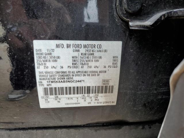 2022 FORD EXPLORER P - 1FM5K8AB5NGC24471