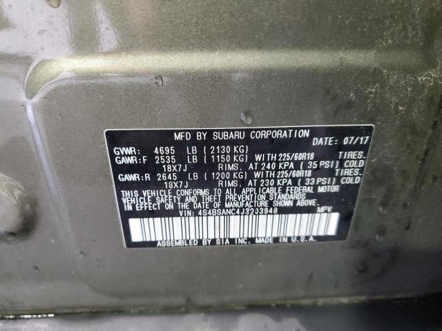 2018 SUBARU OUTBACK 2. - 4S4BSANC4J3203948