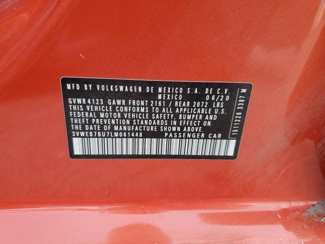 2020 VOLKSWAGEN JETTA SEL 3VWEB7BU7LM061448