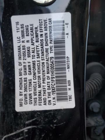 2017 HONDA CIVIC TOUR - 19XFC1F91HE005479