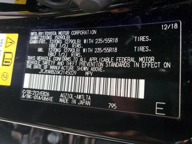 2019 LEXUS NX 300 BAS - JTJYARBZ6K2145029