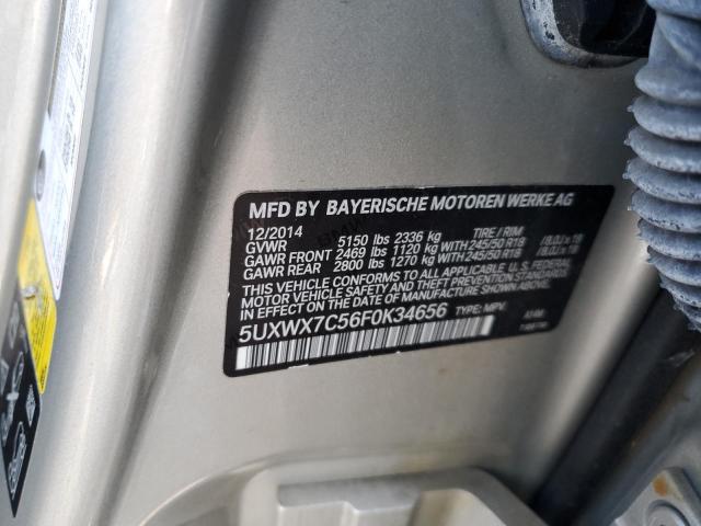 2015 BMW X3 XDRIVE3 - 5UXWX7C56F0K34656