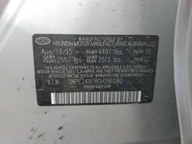 VIN 5NPE24AF8GH291080 2016 HYUNDAI SONATA no.12