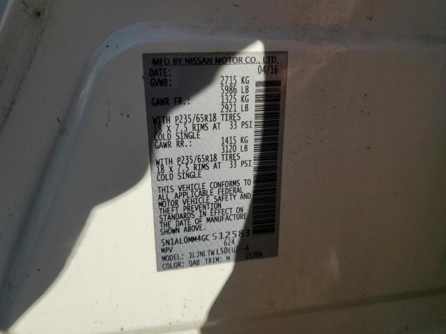 2016 INFINITI QX60 - 5N1AL0MM4GC512583