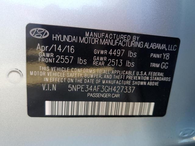 2016 HYUNDAI SONATA SPO - 5NPE34AF3GH427337