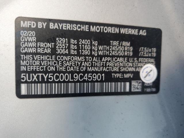 2020 BMW X3 XDRIVE3 - 5UXTY5C00L9C45901