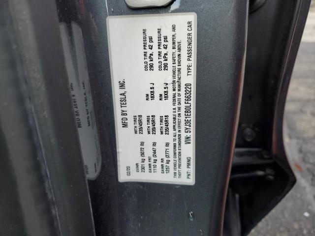 2020 TESLA MODEL 3 - 5YJ3E1EB0LF663220