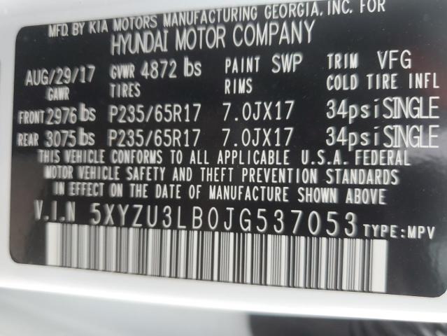2018 HYUNDAI SANTA FE S - 5XYZU3LB0JG537053