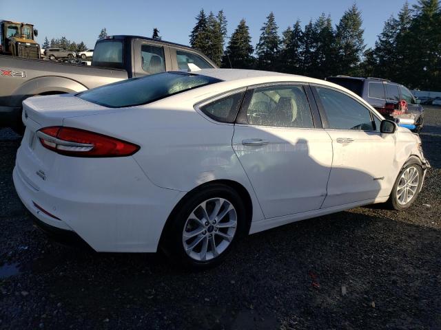 FORD FUSION SEL 2019 white  hybrid engine 3FA6P0MU7KR265641 photo #4